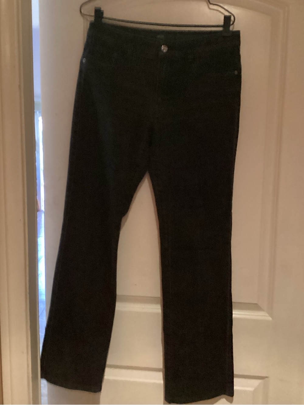 Armani Collezioni Cashmere Blend Black Straight Leg Jeans Size 10 / IT 30